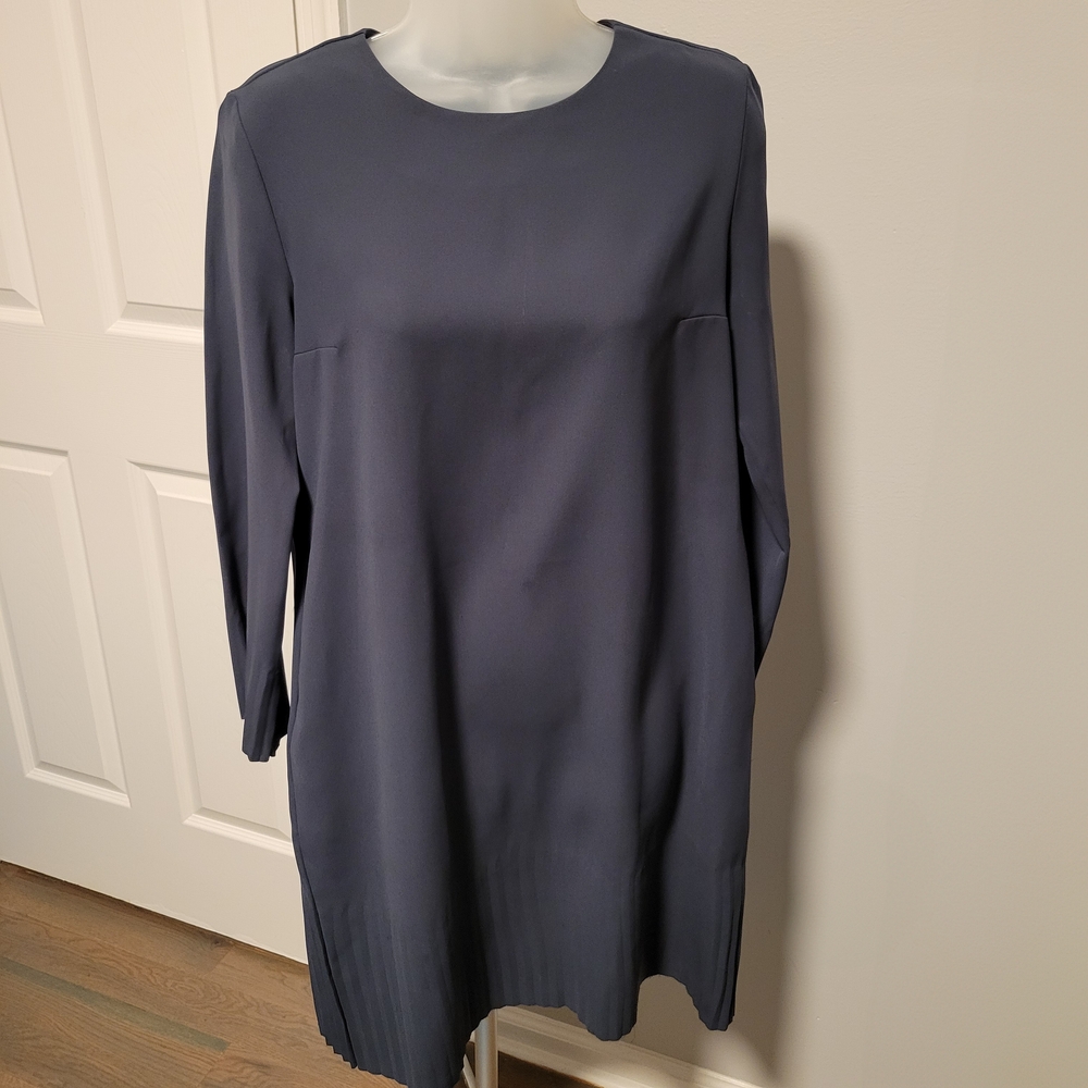 COS Elegant Navy Blue Long Sleeve Dress